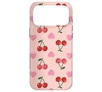 Wild Cherries Hearts Pattern Cherry Red Coque pour iPhone 17 Pro Max