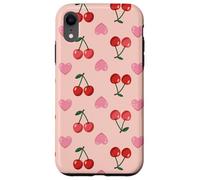 Wild Cherries Hearts Pattern Cherry Red Coque pour iPhone XR