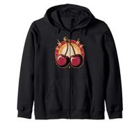 Wild Cherry Lover Fruit Summer Retro Sweat à Capuche