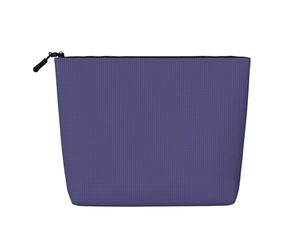 Wild ChrysanthemumJuHua Trousse à maquillage monocouche en faux lin Violet Grande capacité Porte-monnaie Voyage et voyage d'affaires essentiel