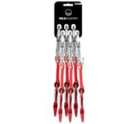 Pack de 6 Sangles express Wild Country Helium 3.0 10 cm rouge argenté