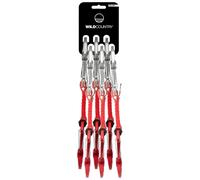 Pack de 6 Sangles express Wild Country Helium 3.0 10 cm rouge argenté