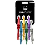 Wild Country - Pack de 6 mousquetons doigt fil - Helium 3.0 Rack 6 Pack Uni - Vert Vert