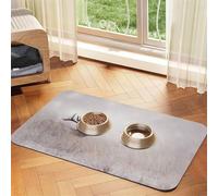 Wild Deer Print,Waterproof Pet Feeding Mat,PU Leather Placemats for Cat Dog Water Bowl,Food Mats,30x45cm