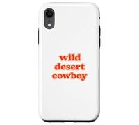 Wild Desert Cowboy Retro Western Typography Graphic Coque pour iPhone XR
