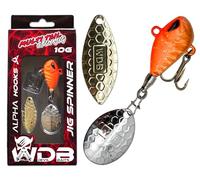 Wild Devil Baits Multi Tail Spin Jig Leurre de pêche à tête plombée Jig Spinner