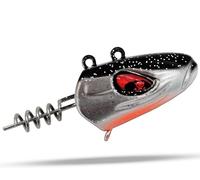 Wild Devil Baits Pela King Tête de vis UV Roach Jig Tête plombée avec vis verticale (UV Roach, 50 g)