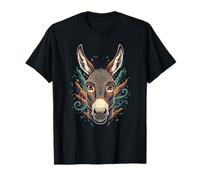 Wild Donkey Portrait Ferme Burro Western Country T-Shirt