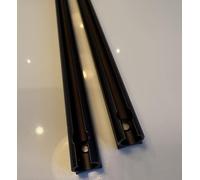 Wild Earth Lot de 2 rails d'auvent universels noirs pour caravane, camping-car, 1,2 m x 2 = 2,4 m au total