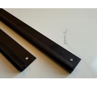 WILD EARTH Lot de 2 rails d'auvent universels noirs pour caravane, camping-car, 1,2 m x 2 = 2,4 m base plate totale pour camping-car, caravane, camping-car