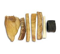 Wild Eats Water Buffalo Prime Select Lot de 7 os à mâcher pour chien, os et friandises pour chien entièrement naturels (assortiment d'os pour chien, friandises et os de chien) sans céréales