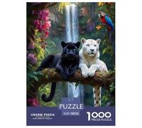 Wild Fantasy Animaux de la forêt Puzzle 1000 Pieces Cadeau Unique Animaux Jeu Éduchatif Défi Jouet À De Qualité Supérieure Peinture Art pour Adultes Et Enfants À Partir De 12 Ans 38x26cm/1000pcs