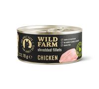 WILD FARM Filets de poulet 70 g - nourriture humide sans céréales pour chats, filet en bouillon