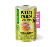 WILD FARM Premium Grain Free Turkey & Salmon Junior 400 g - aliment sans céréales pour chatons