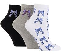 Wild Feet Wild Feet White Cropped Supersoft Ankle Socks 3 Pack