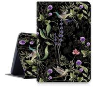 Wild Flower Colibri Étui pour iPad Pro 11" (modèle 2024, 5{^>e<^} génération), résistant aux chocs, en cuir synthétique, pliable, support réglable avec mise en veille/réveil automatique pour iPad Pro