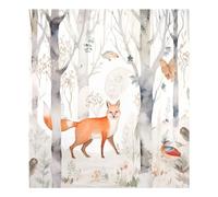 Wild Fox Aimant de lave-vaisselle étanche pour réfrigérateur ou armoire 58,4 x 66 cm
