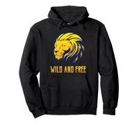 Wild & Free Tête de Lion - Lion Afrique Sauvage Safari Travel Sweat à Capuche