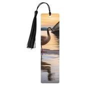 Wild Goose by The Bridge Marque-page en bois pour amateurs de livres et pompons Accessoires de lecture Club Party