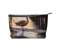 Wild Goose by The Bridge Trousse de maquillage en velours côtelé Grande ouverture, Noir , Taille unique