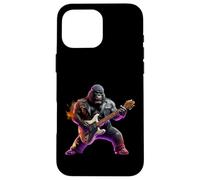 Wild Gorilla Rocker Jouant de la Guitare électrique Musicien Coque pour iPhone 16 Pro Max