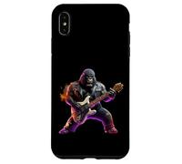 Wild Gorilla Rocker Jouant de la Guitare électrique Musicien Coque pour iPhone XS Max