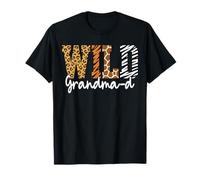 Wild Grand-Mère-D Motif Animal Fête de la Terre Mère T-Shirt
