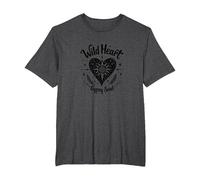 Wild Heart Gypsy Soul Bohemian Spirit Celestial T-Shirt, Homme Grandes Tailles, Chiné Foncé, 2X Tall