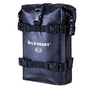 WILD HEART Sac étanche pour Moto Crash Sac Utilisé comme Bagage de Sissy Bar Arrière Siège Selle Rack Pochette de Garde-Boue Arrière Equipement de Sac à Outils Pack (PVC)