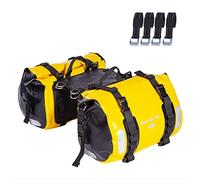 Wild Heart Sac étanche pour Selle de Moto - 40 l - Sac latéral de Moteur (Jaune)