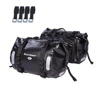 WILD HEART Sac étanche pour Selle de Moto - 40 l - Sac latéral pour Moteur - Noir