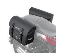 WILD HEART Sacoches de selle de moto imperméables Sac arrière rétro 20L (10L x 2) pour Sportster Softtail Dyna Road King Aucune couverture anti-pluie requise