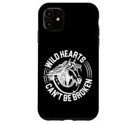 Wild Hearts Cent Be Broken Horses sautant et équitation Coque pour iPhone 11