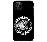 Wild Hearts Cent Be Broken Horses sautant et équitation Coque pour iPhone 11 Pro Max