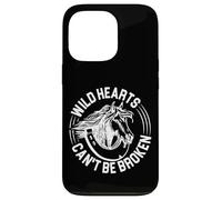 Wild Hearts Cent Be Broken Horses sautant et équitation Coque pour iPhone 13 Pro