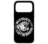 Wild Hearts Cent Be Broken Horses sautant et équitation Coque pour iPhone 17 Pro Max