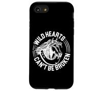 Wild Hearts Cent Be Broken Horses sautant et équitation Coque pour iPhone SE (2020) / 7/8