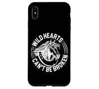 Wild Hearts Cent Be Broken Horses sautant et équitation Coque pour iPhone XS Max