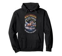 Wild Horizon Free Spirit Cheval rétro style western Sweat à Capuche