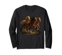 Wild Horse Retro Vintage 80s 90s Western Grunge Graphic Manche Longue