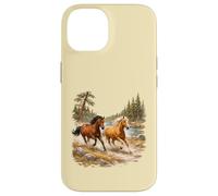 Wild Horse Vintage Western Graphic Equitation Nature Coque pour iPhone 14