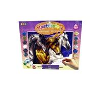 ENJOY ART Kit Peinture par Numéro - Cavalcade - 40x30 cm - Loisir Créatif Facile Enfants et Adultes - Tableau à Peindre - Atelier Activité Manuelle - Peintures Acryliques Pinceaux Inclus