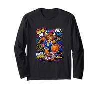 Wild Legend Basketball Player with Graffiti Graphic Quotes Manche Longue