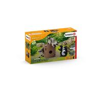 Schleich Wild Life Jeux rigolos avec la noix 42532 Raton laveur, mouffette