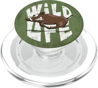 Wild-Life | Vie Sauvage drôle Sanglier PopSockets PopGrip pour MagSafe