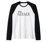 Wild Mama Africa Stripes Animal Park Noir Manche Raglan
