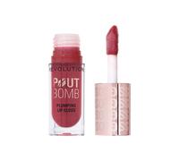 Revolution Beauty, Gloss Repulpant Pout Bomb, Brillance Intense avec Acide Hyaluronique & Peptides, Végan & Sans Cruauté, Rose Mauve Sauvage