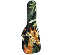 Wild Meadow Étui pour ukulélé Motif fleurs et fleurs Sac rembourré pour ukulélé concert de 58,4 cm, imperméable et durable, Multicolore 03., 25.9x9x3.1in/66x23x8cm, Organiseur de sac