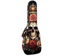 Wild Meadow Étui pour ukulélé Motif fleurs et fleurs Sac rembourré pour ukulélé concert de 58,4 cm, imperméable et durable, Multicolore 04, 25.9x9x3.1in/66x23x8cm, Organiseur de sac