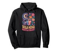 Wild Mind Fleurs psychédéliques en Forme de cœur Sweat à Capuche